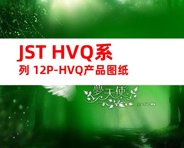 JST HVQ系列 12P-HVQ产品图纸